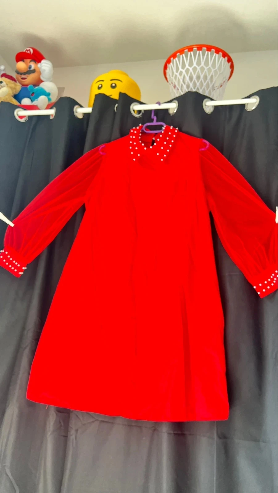 Stunning Beaded Red Dress.